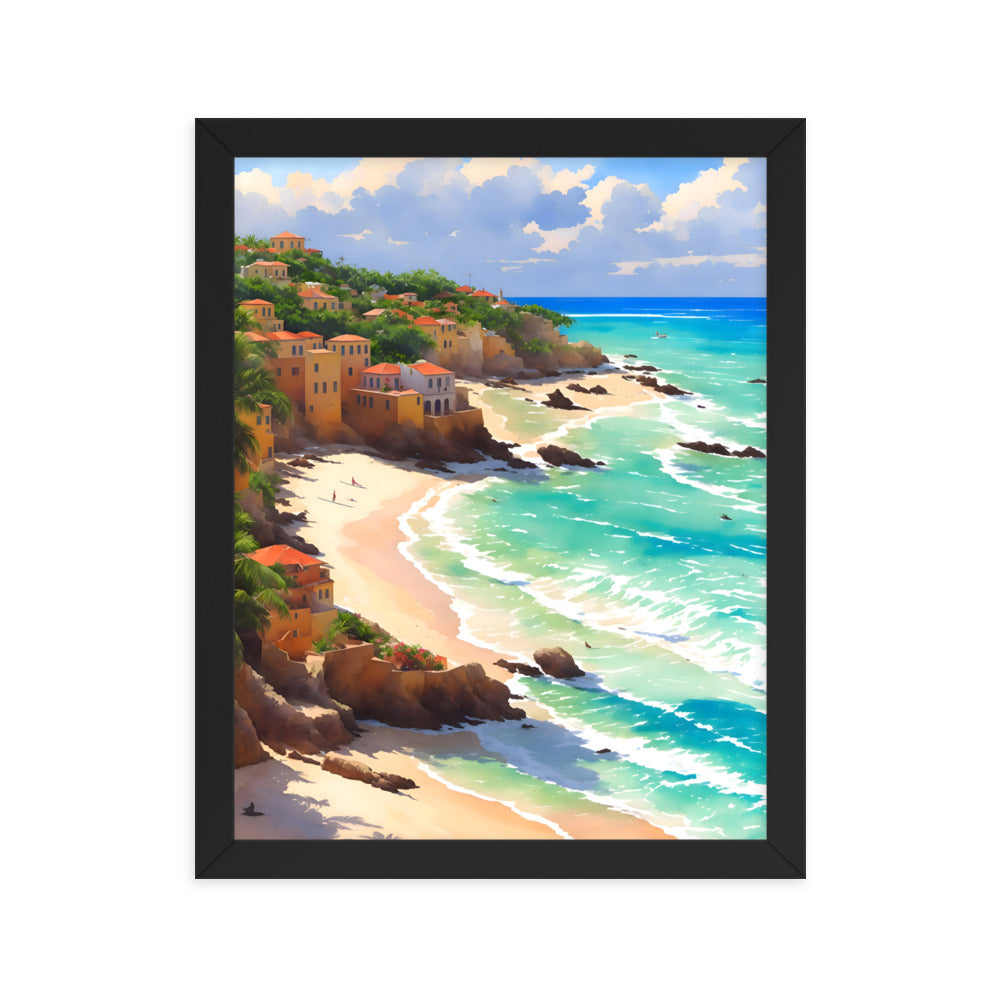 Havana Waves Framed Art Print