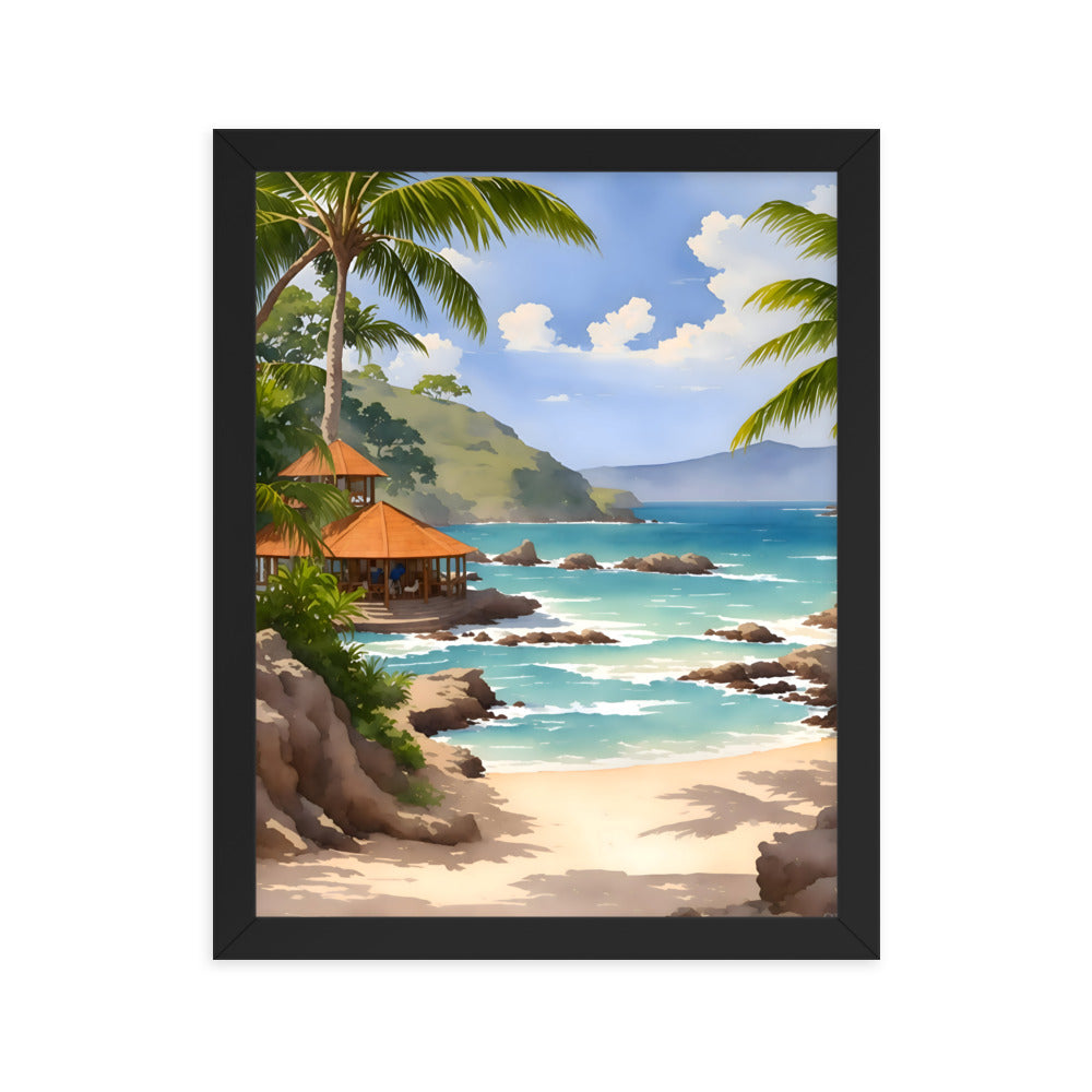 Waves of History Framed Art Print