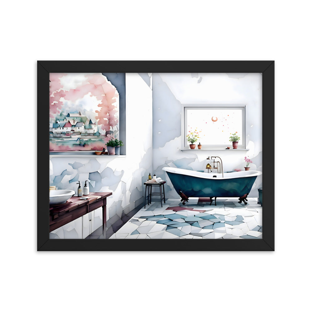 Timeless Tiles & Tubs Framed Art Print