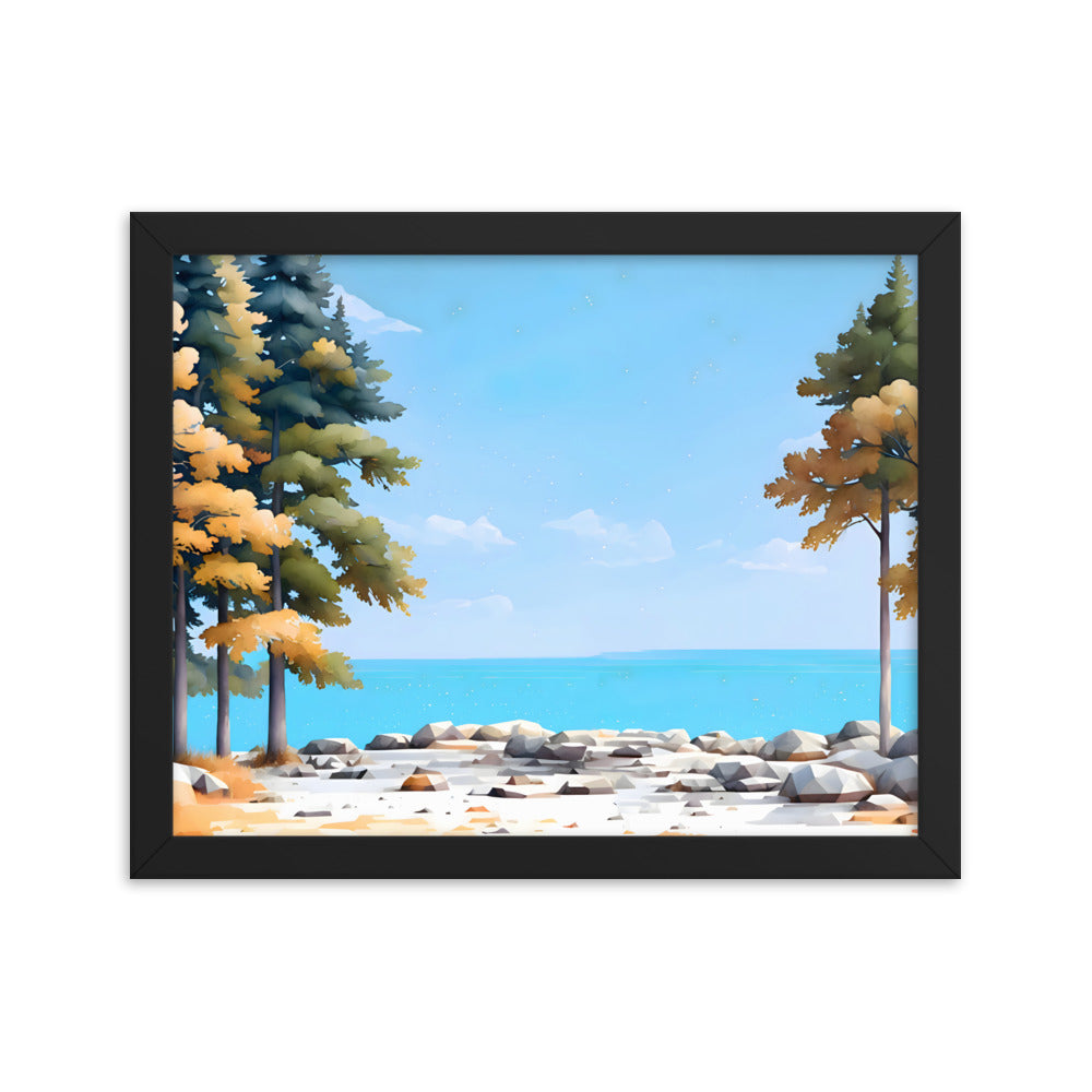 Tides & Trees Framed Art Print