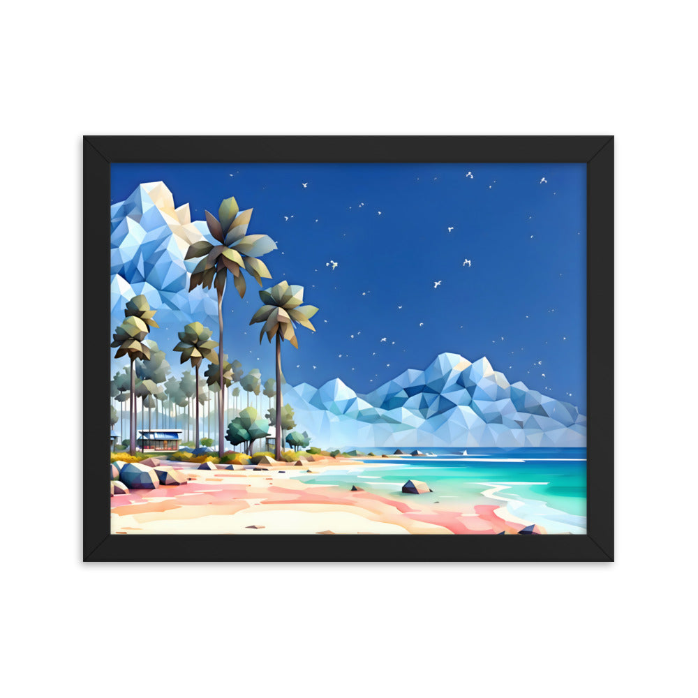 Tetradic Tides Framed Art Print