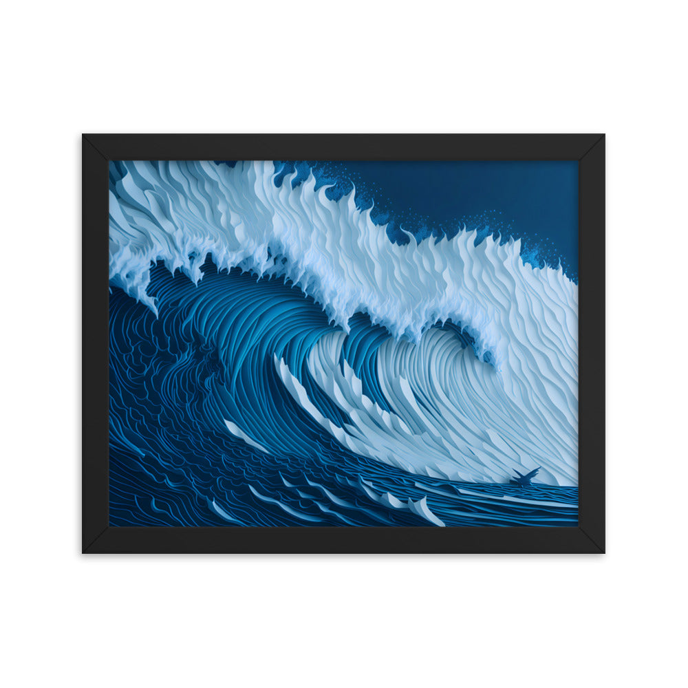 Ocean's Roar Framed Art Print