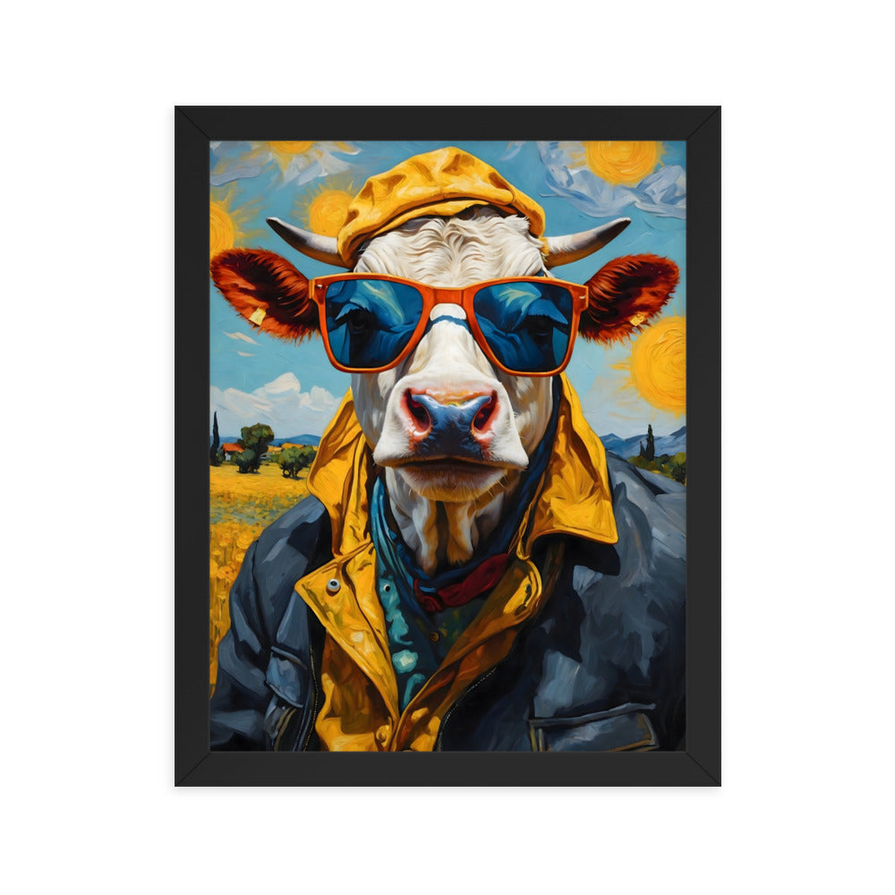 Moo-nificent Day Framed Art Print