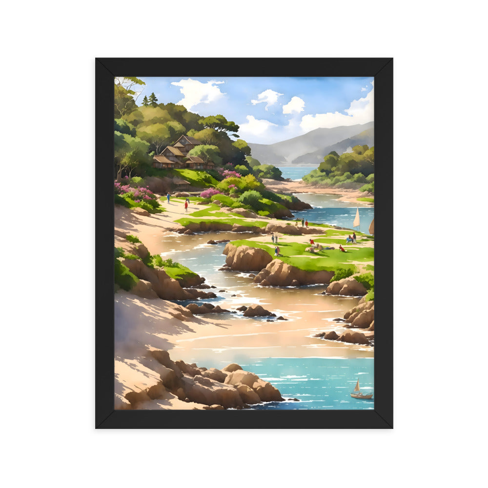 Oceanfront Oasis Framed Art Print