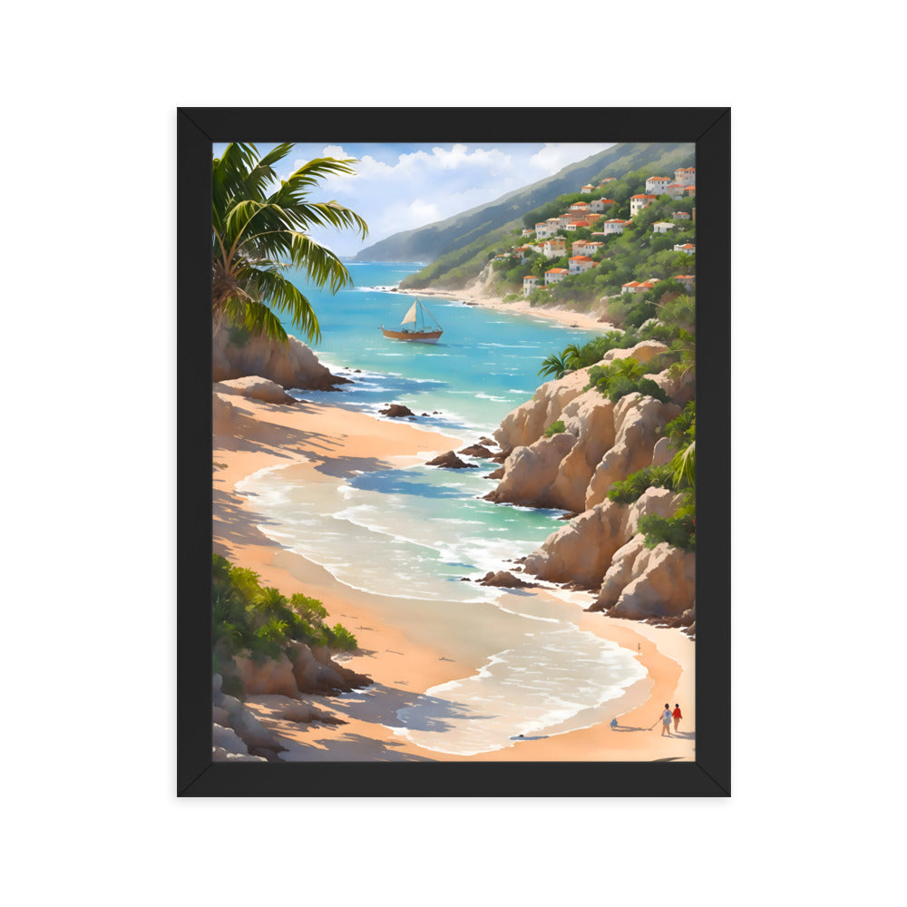 Cuban Coastline Framed Art Print