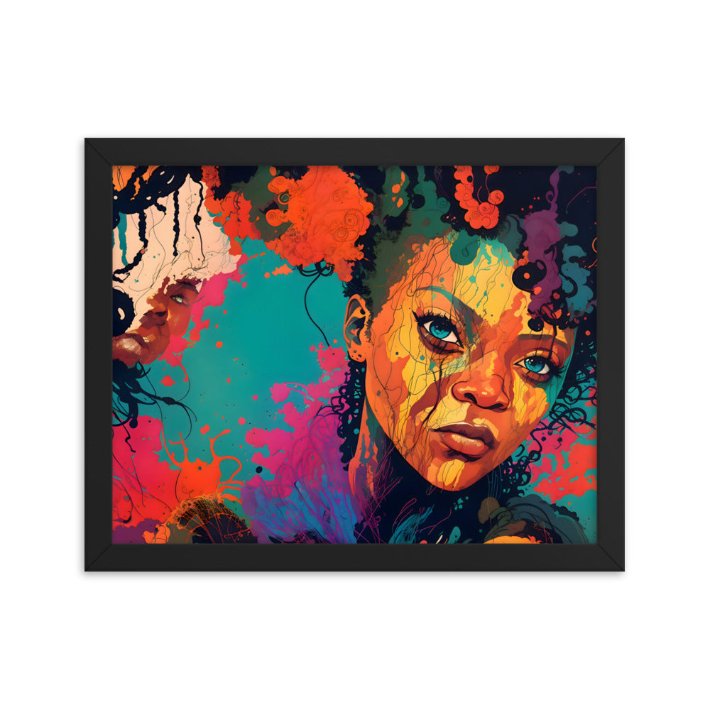 Color Me Queen Framed Art Print