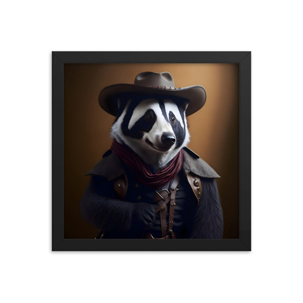 Cowboy Skunkaroo Framed Art Print