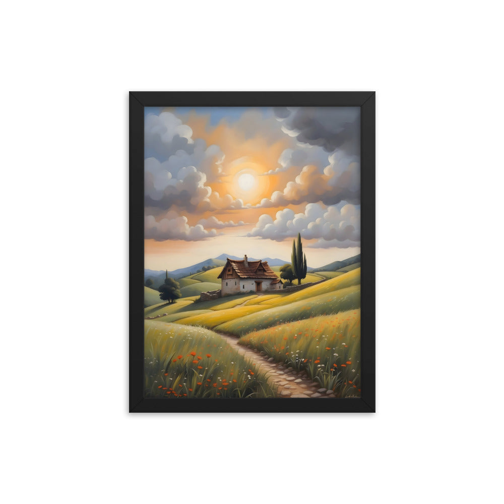 Hillside Harmony Framed Art Print