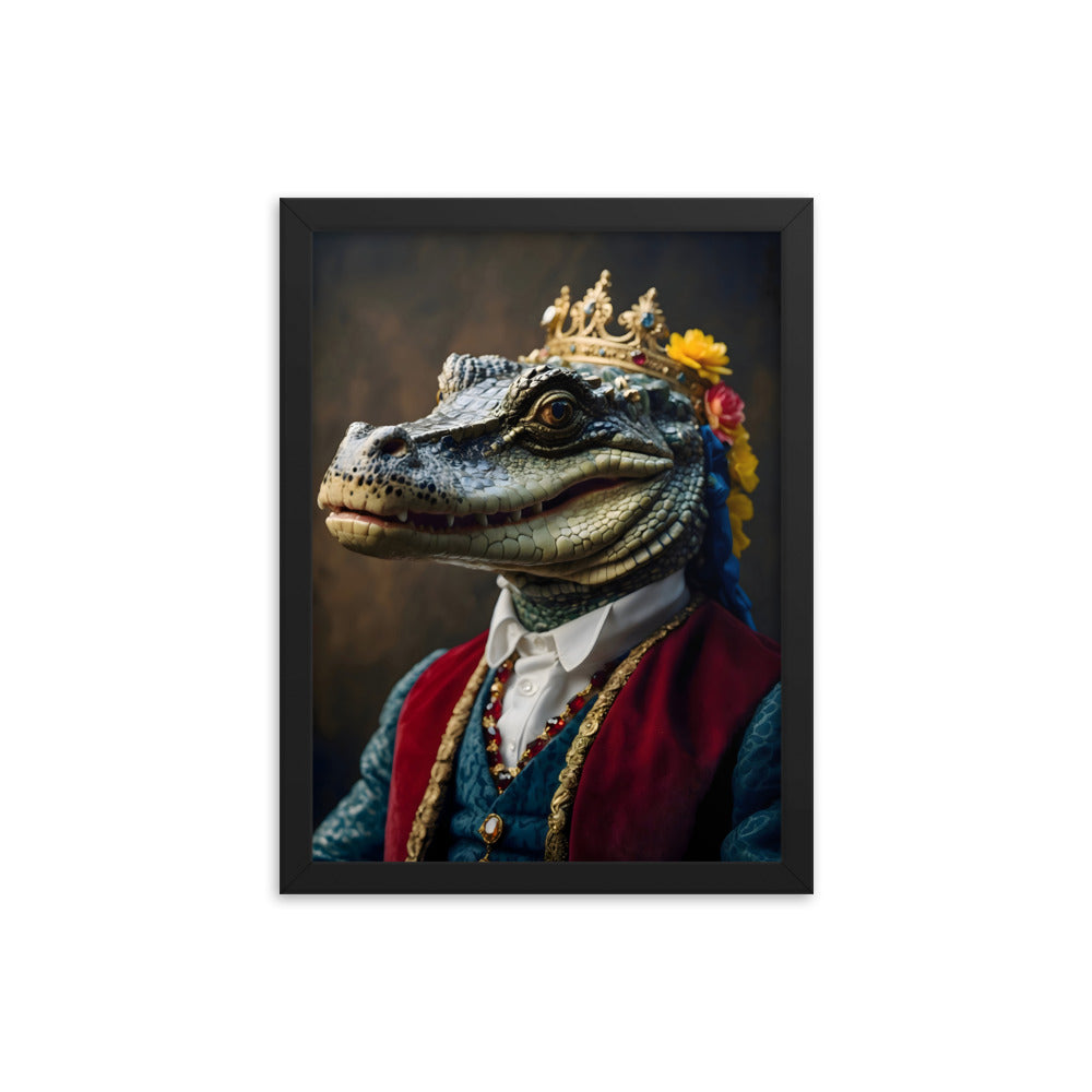 King Of The Swamp Framed Art Print