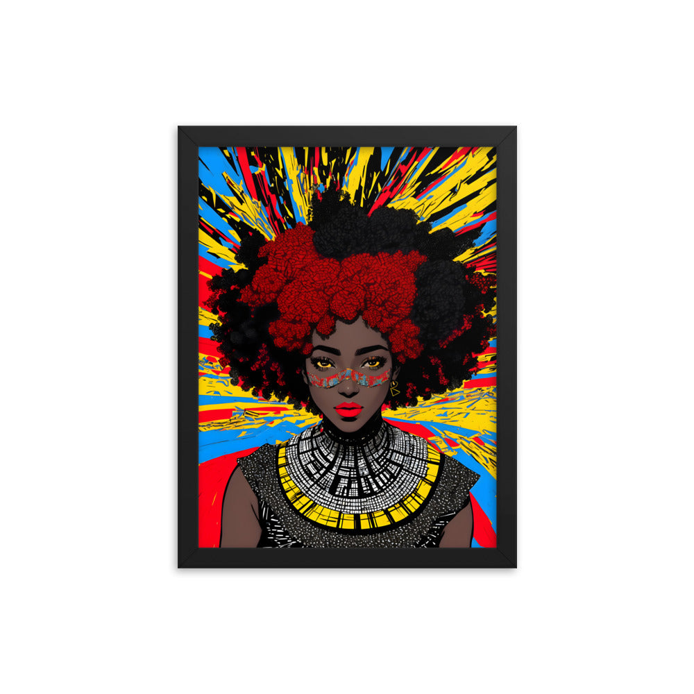 Afro Goddess Framed Art Print