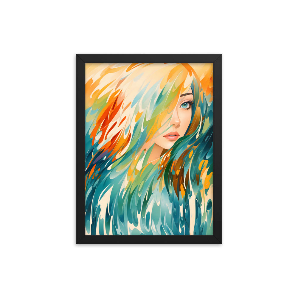 Flowing Beauty Framed Art Print