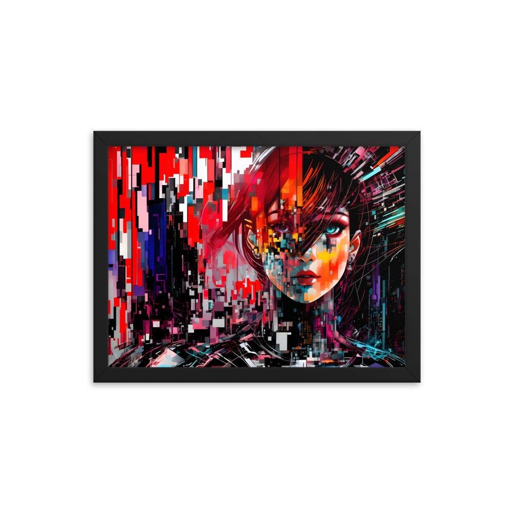 Fractured Beauty Framed Art Print