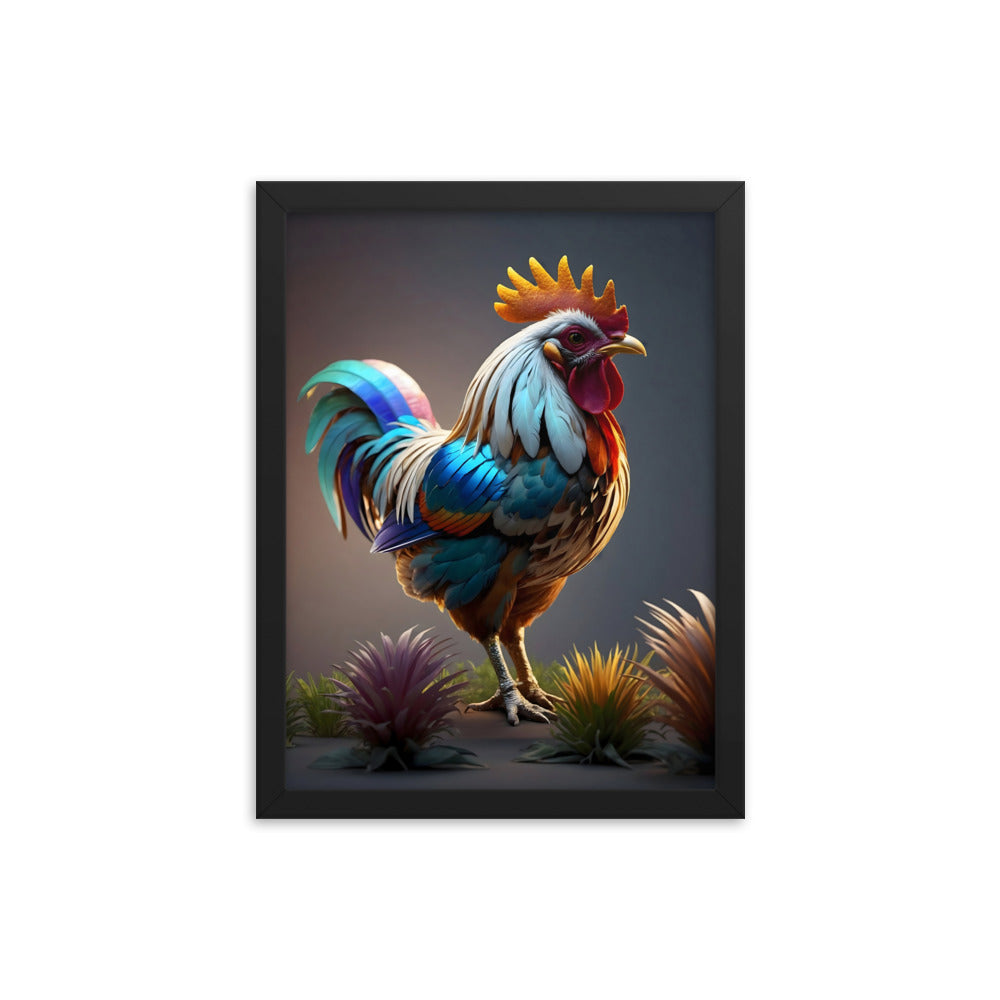 Cluck & Color Framed Art Print