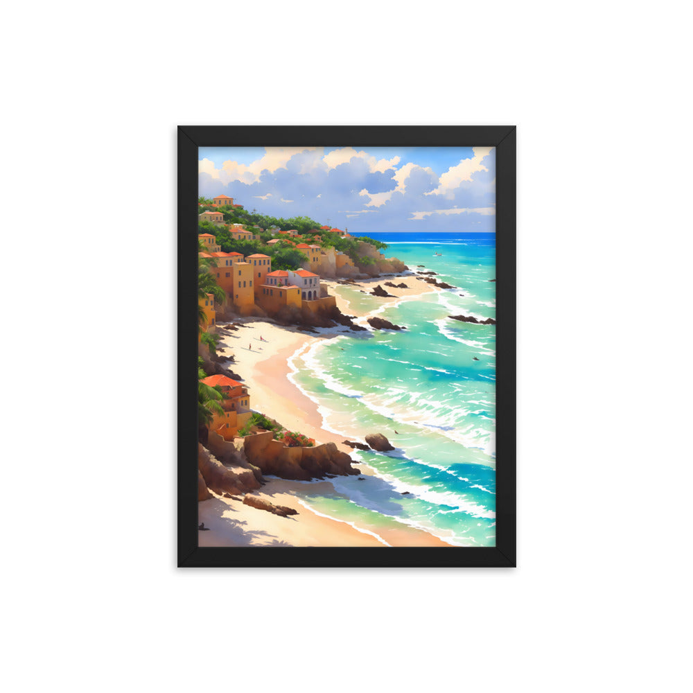 Havana Waves Framed Art Print