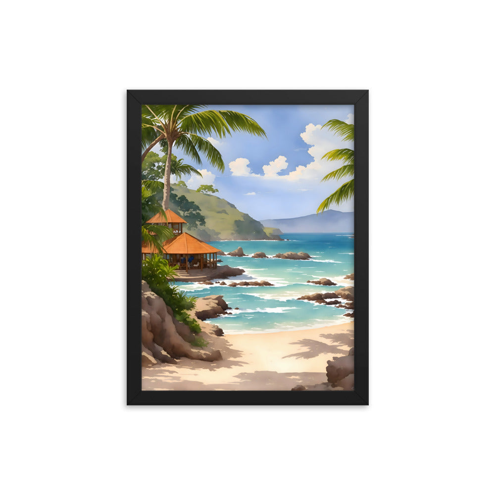 Waves of History Framed Art Print