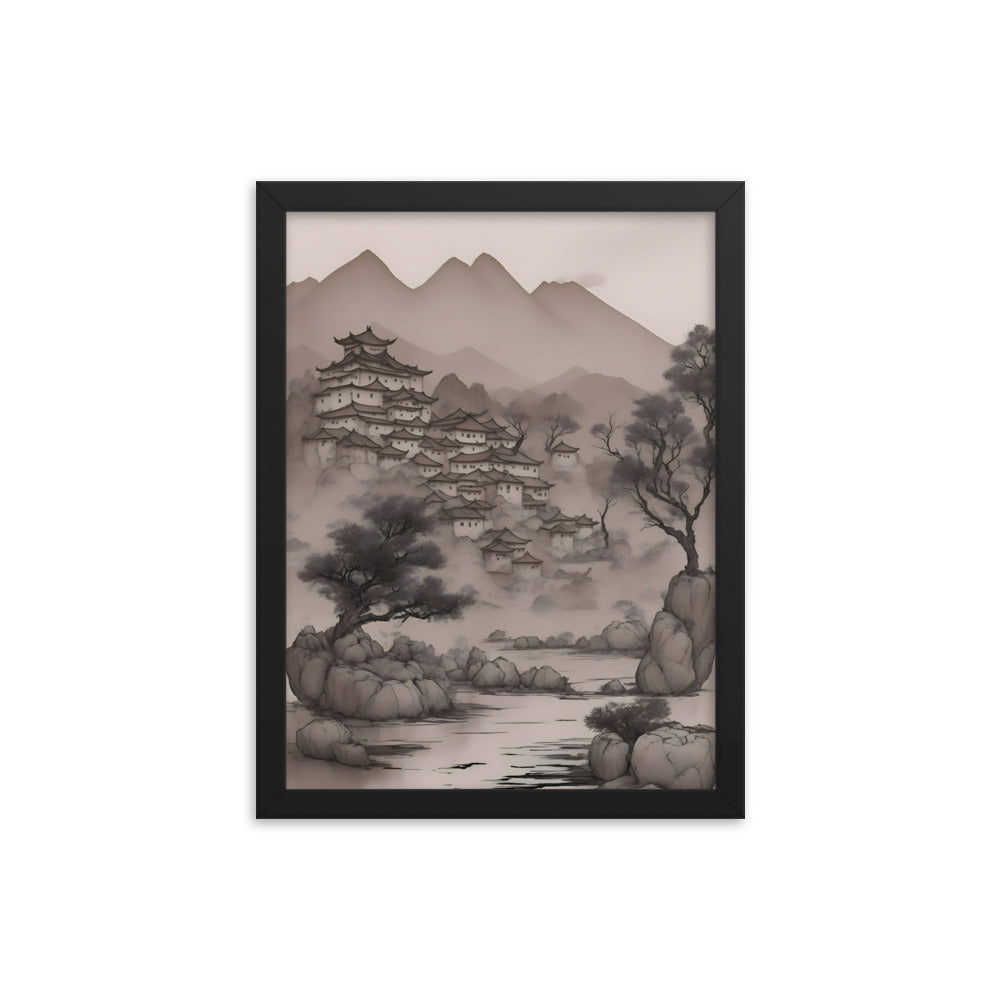 Brushstrokes of Heritage Framed Art Print