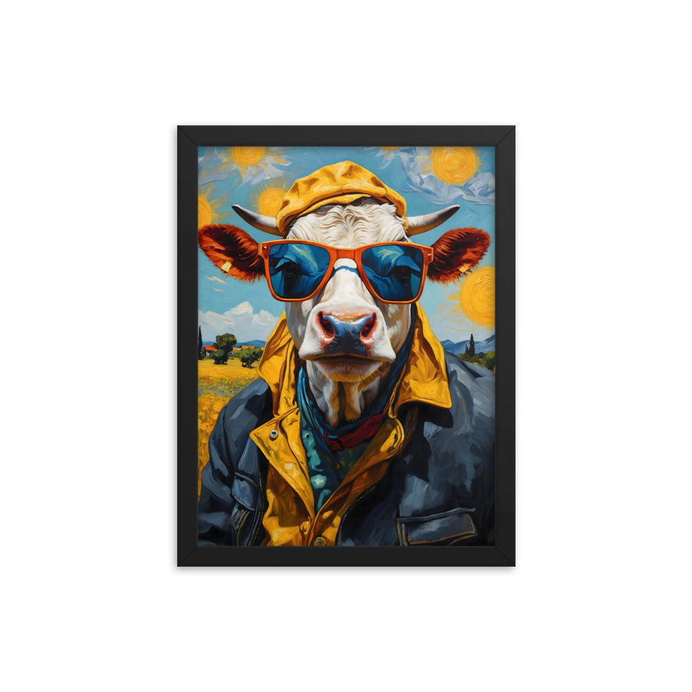 Moo-nificent Day Framed Art Print