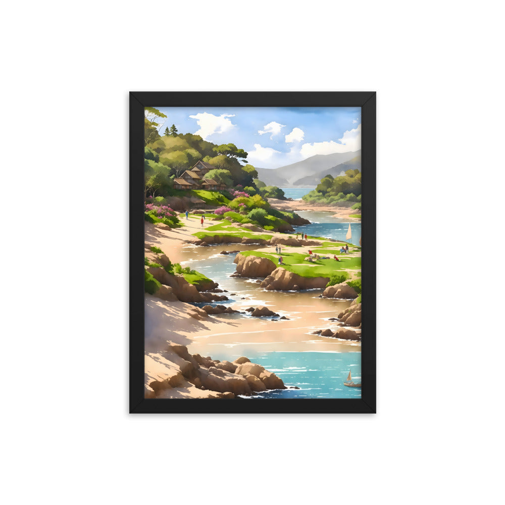 Oceanfront Oasis Framed Art Print