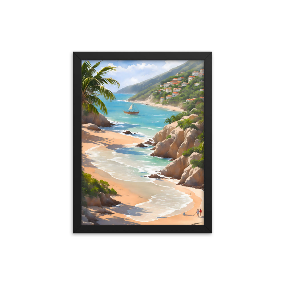 Cuban Coastline Framed Art Print