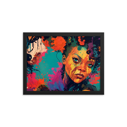 Color Me Queen Framed Art Print