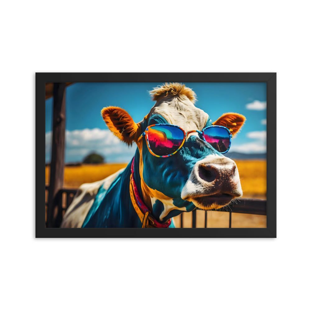 Udderly Cool Framed Art Print