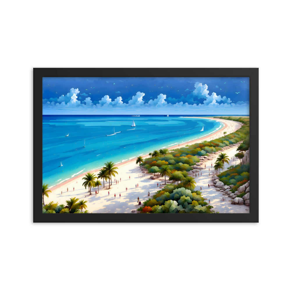 Beachside Bliss Framed Art Print