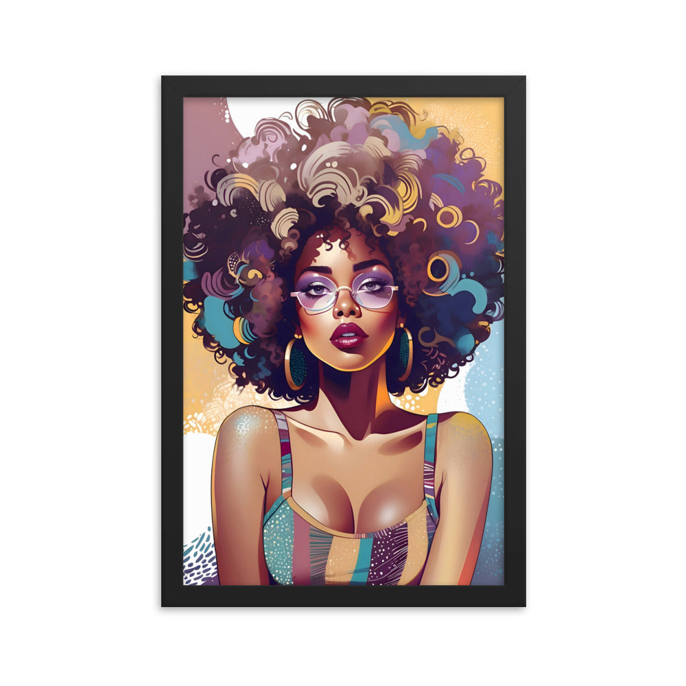 Afro Vibe Framed Art Print