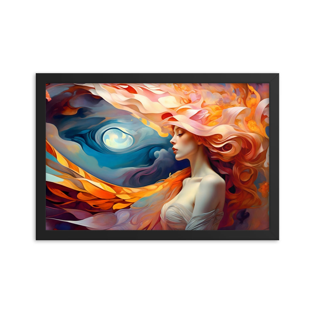 Lunar Love Framed Poster