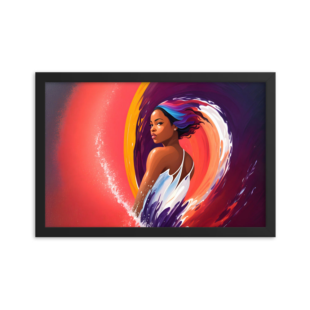 Waveborn Framed Art Print