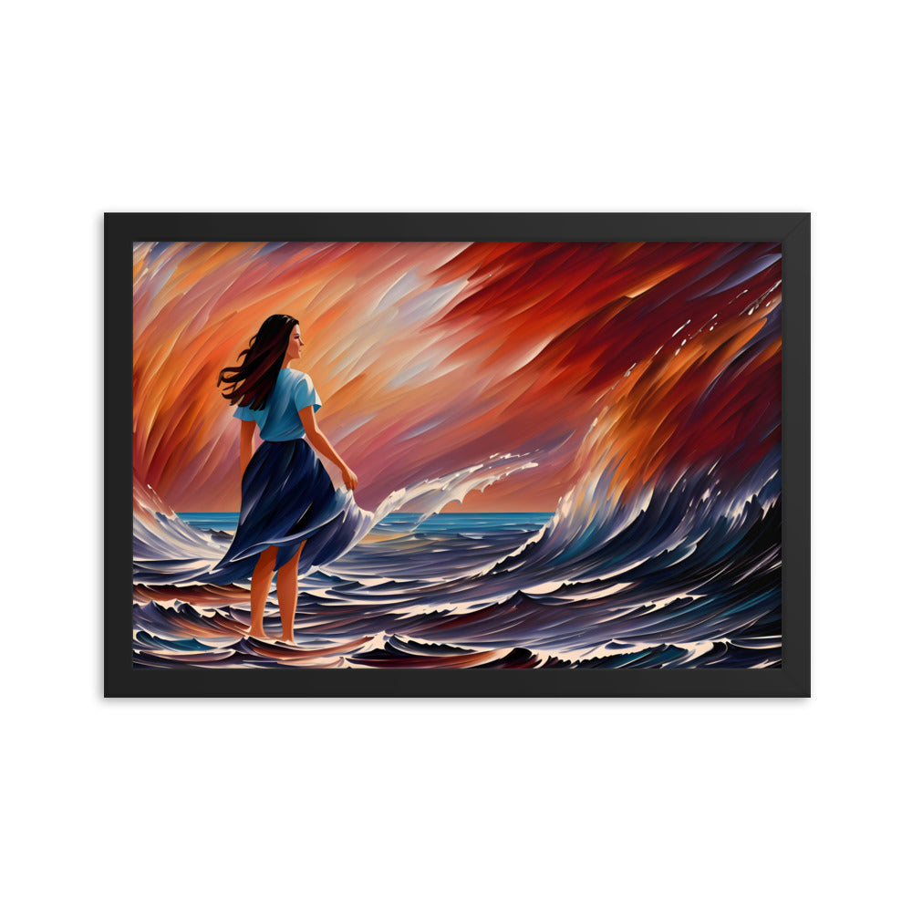 Ocean Embrace Framed Art Print