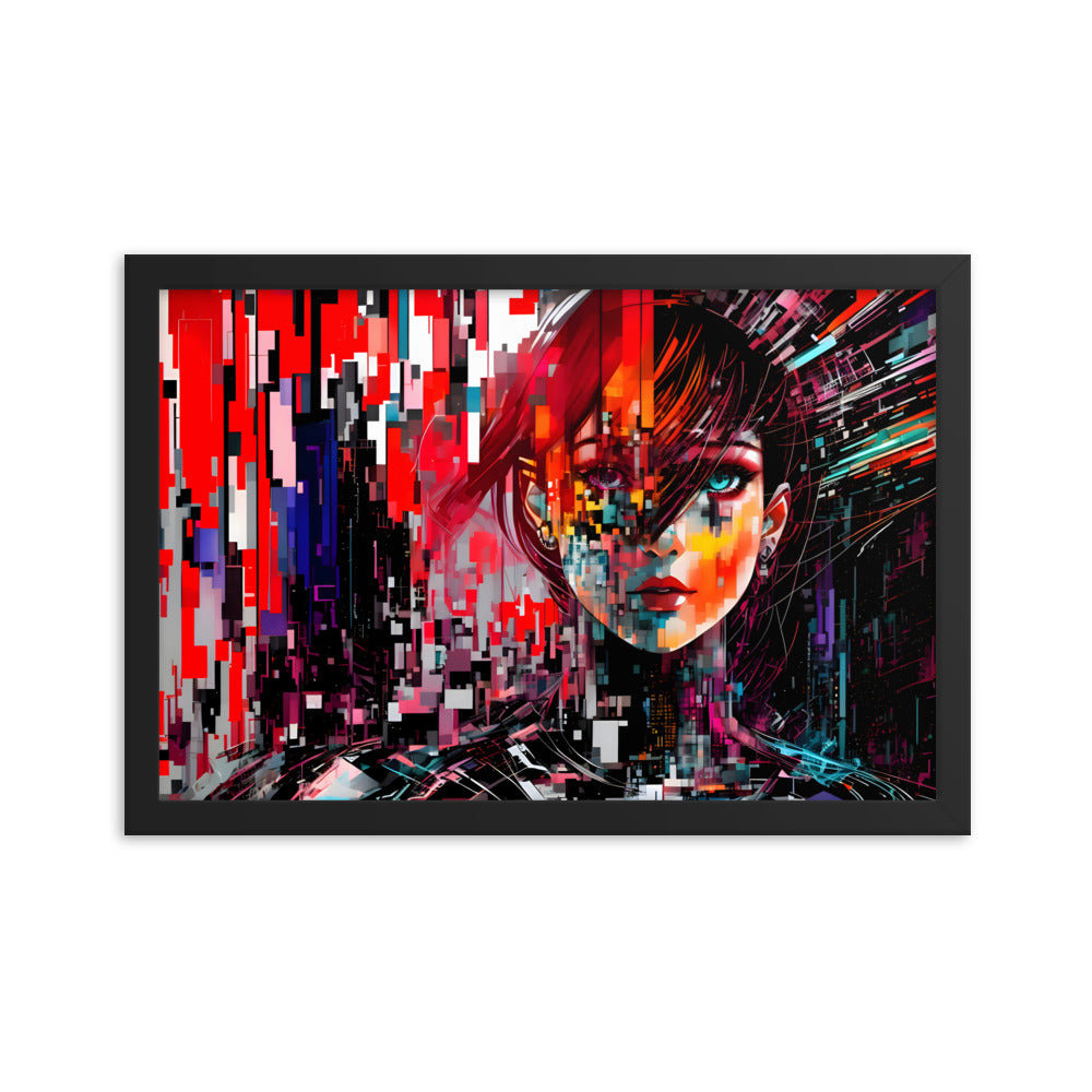 Fractured Beauty Framed Art Print