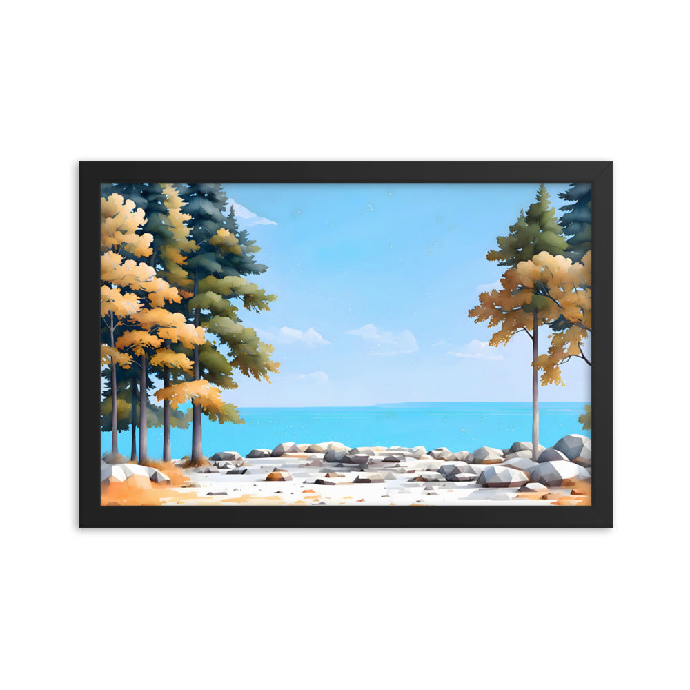 Tides & Trees Framed Art Print