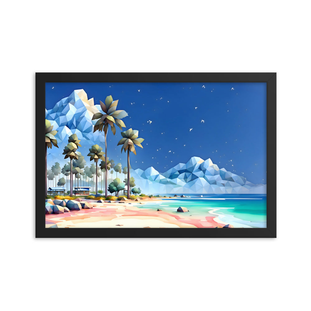 Tetradic Tides Framed Art Print