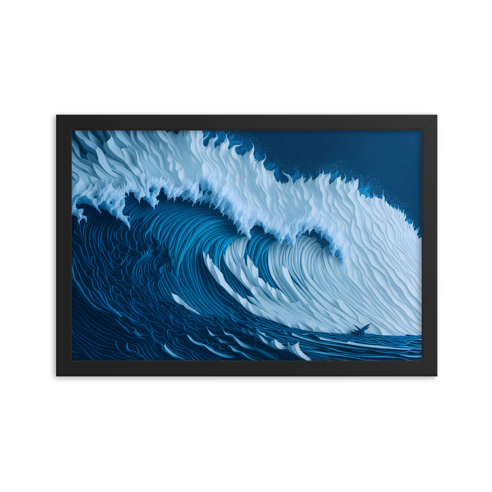 Ocean's Roar Framed Art Print