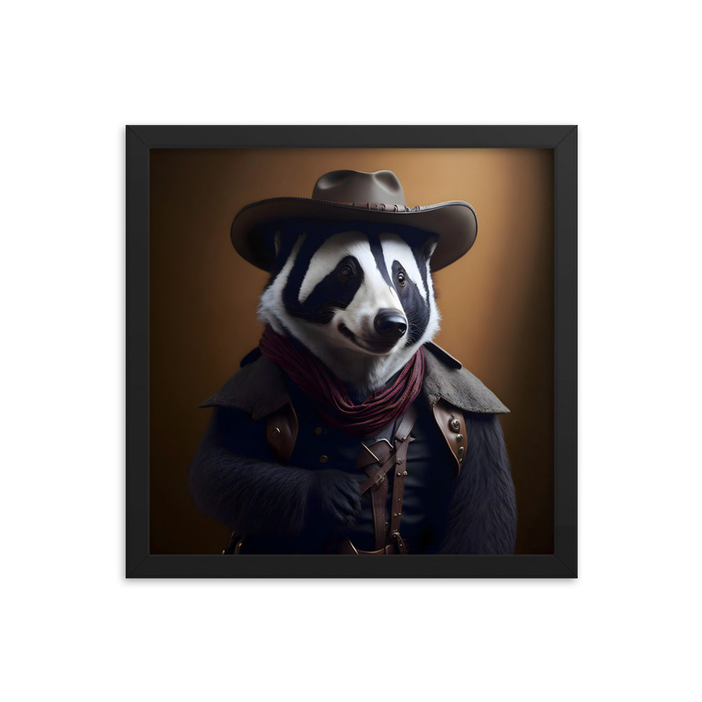 Cowboy Skunkaroo Framed Art Print