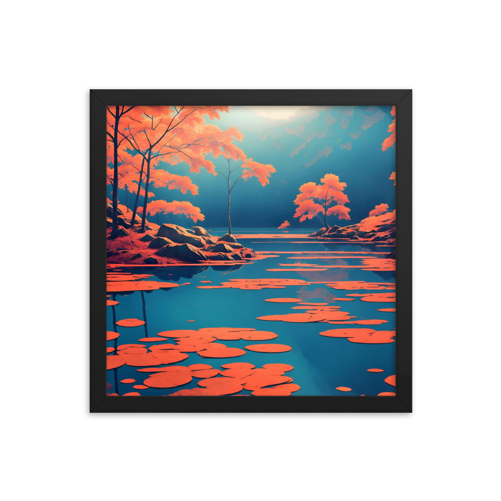 Autumn's Mirror Framed Art Print