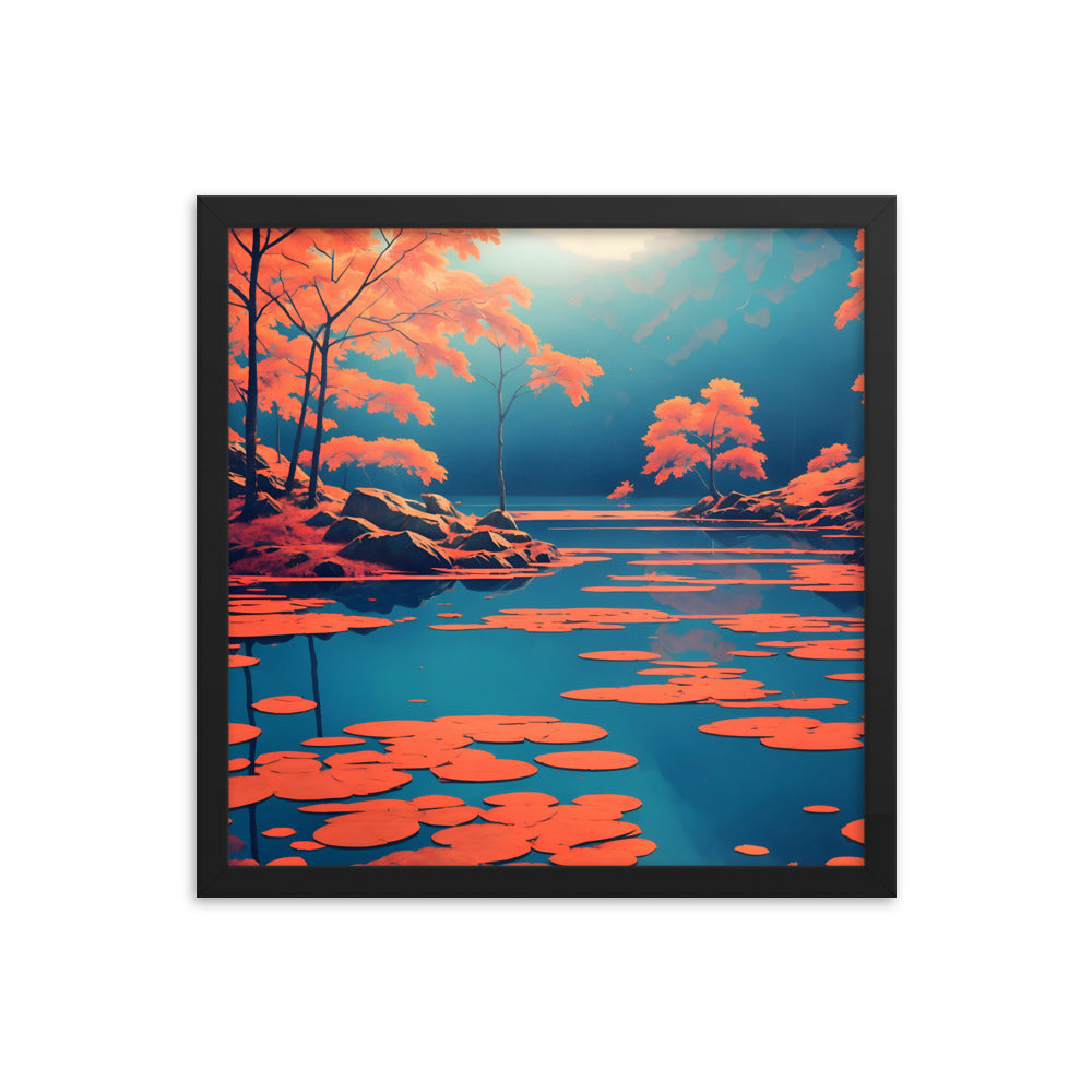 Autumn's Mirror Framed Art Print