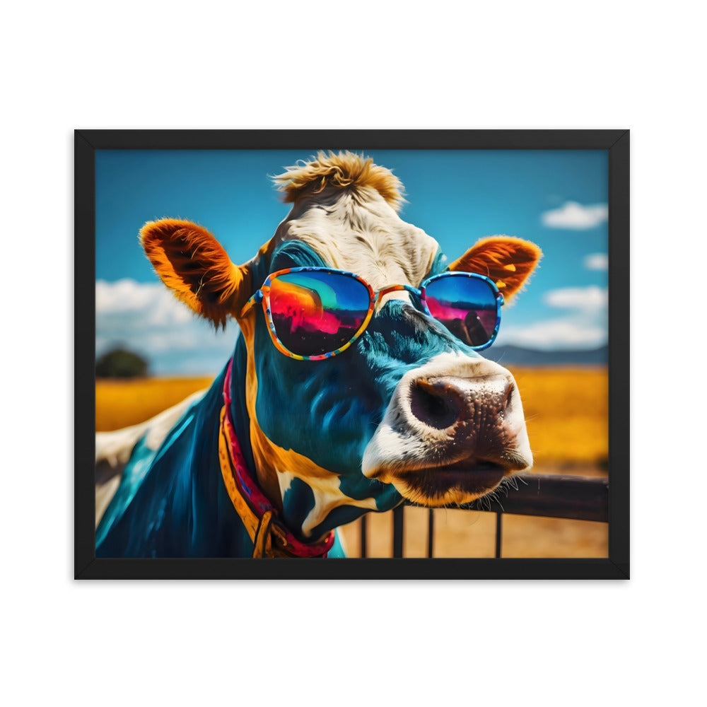 Udderly Cool Framed Art Print