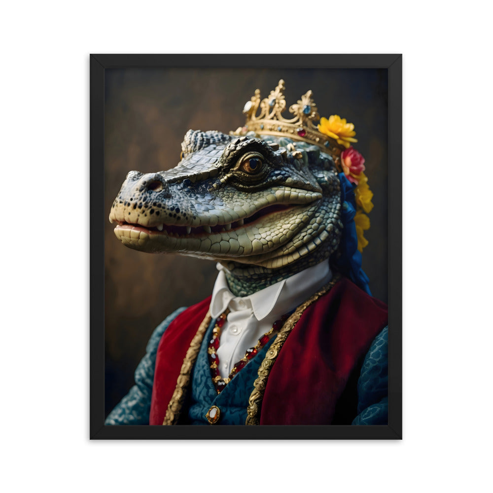 King Of The Swamp Framed Art Print