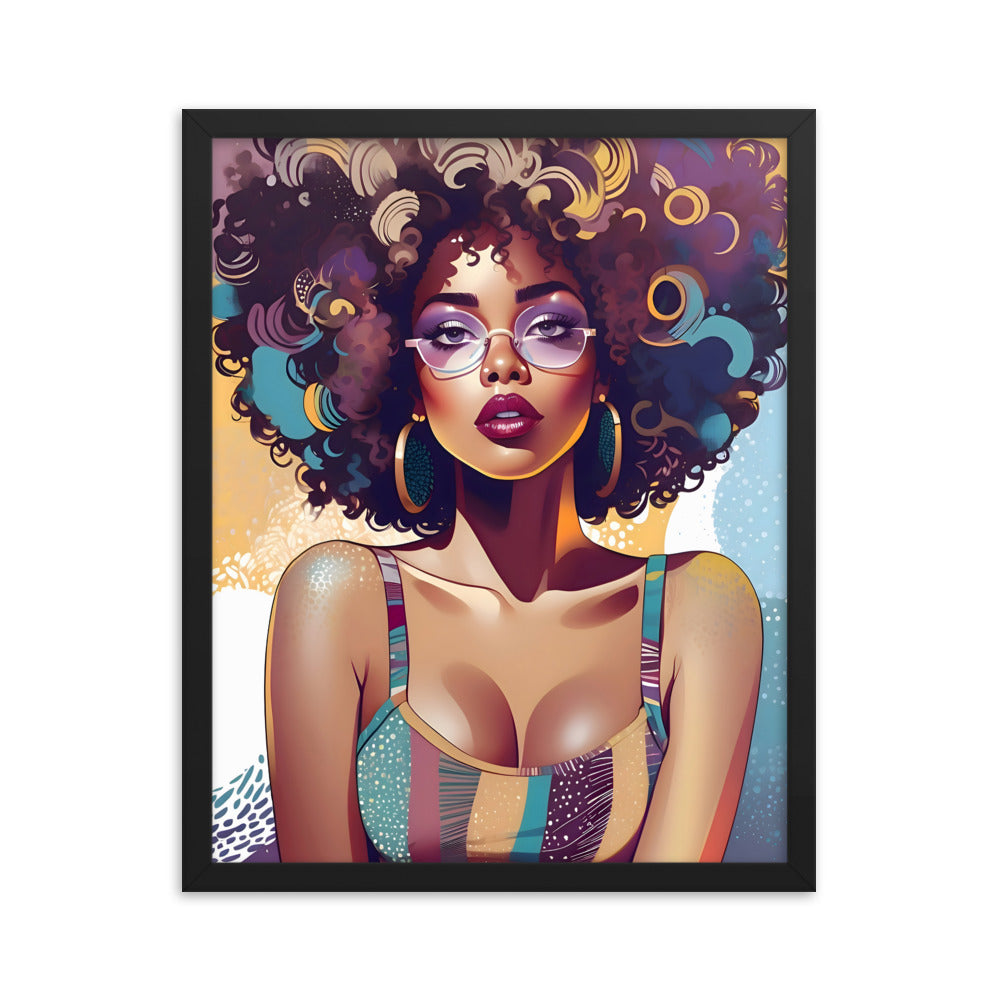 Afro Vibe Framed Art Print