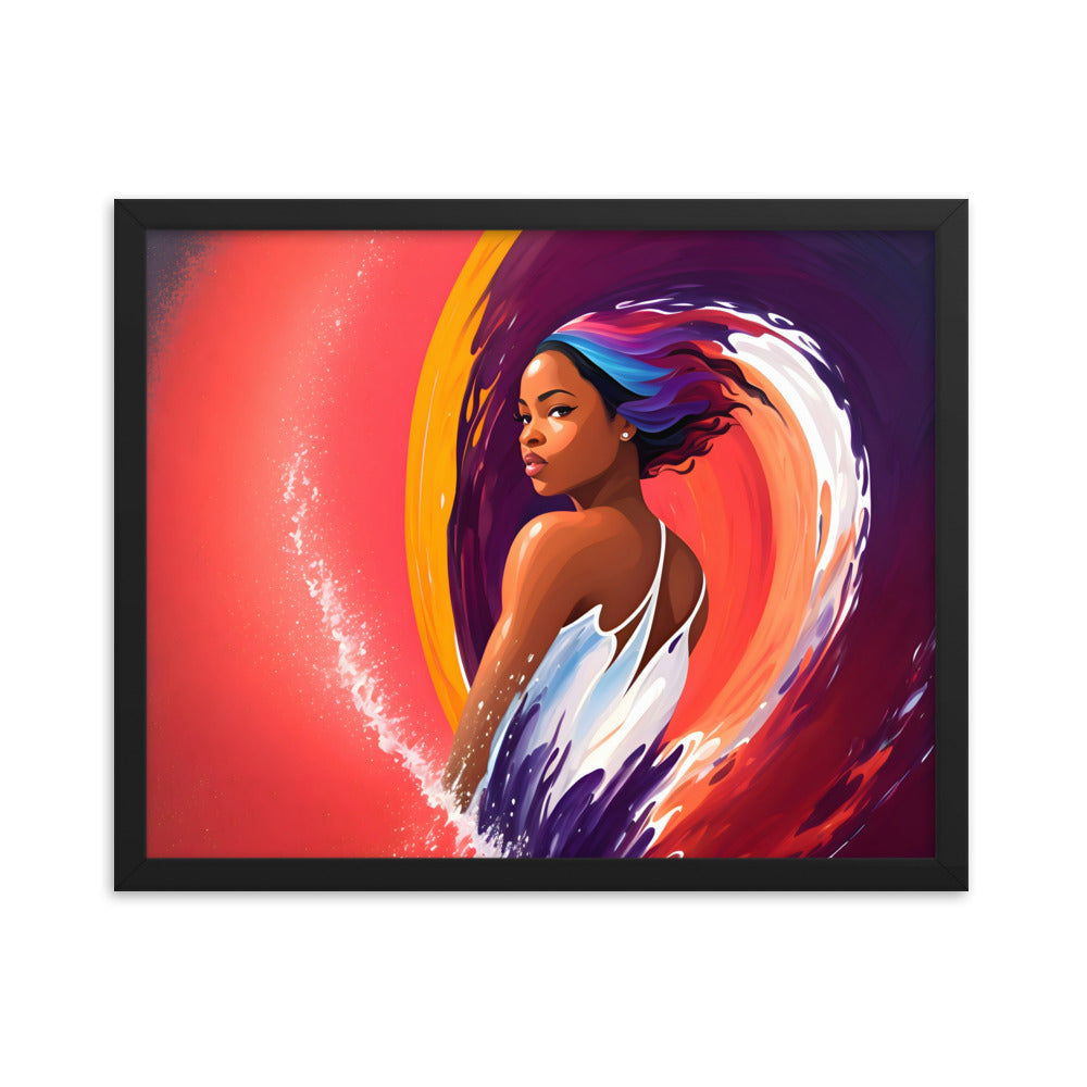 Waveborn Framed Art Print