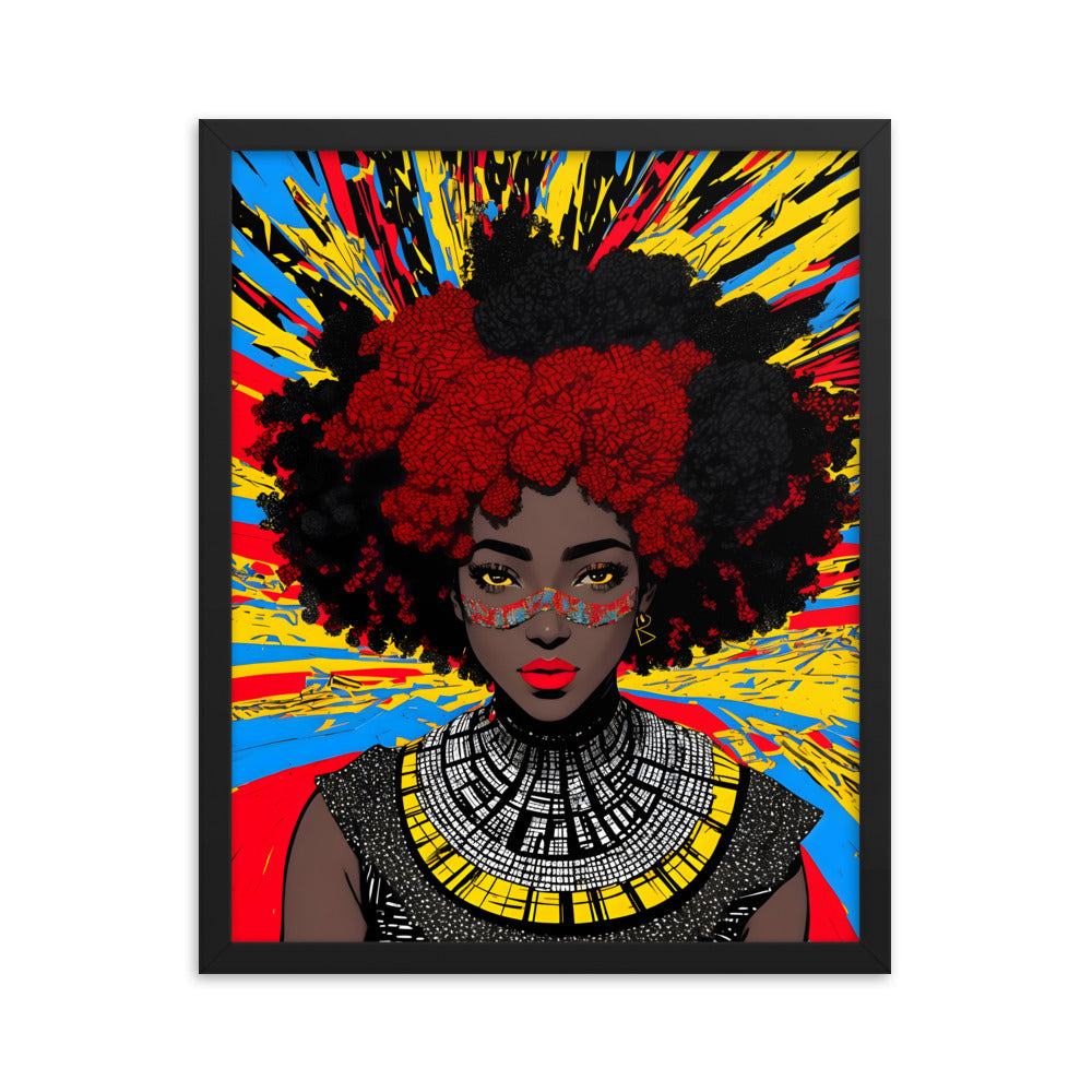 Afro Goddess Framed Art Print