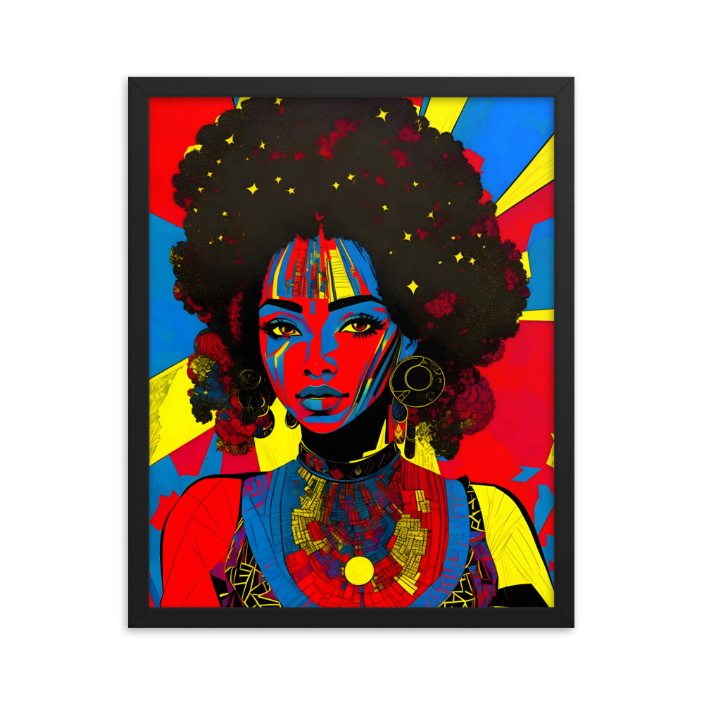 Afro Essence Framed Art Print