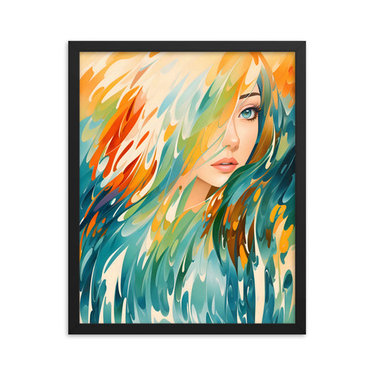 Flowing Beauty Framed Art Print