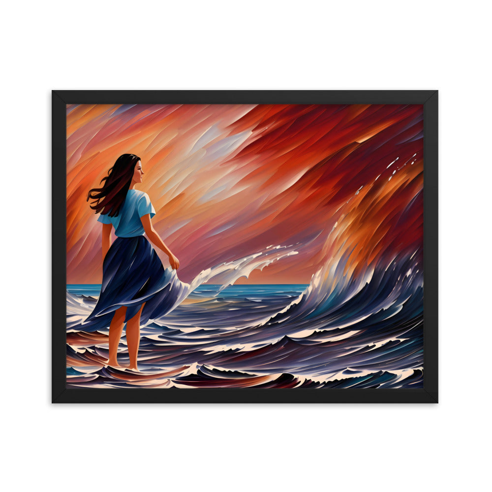 Ocean Embrace Framed Art Print