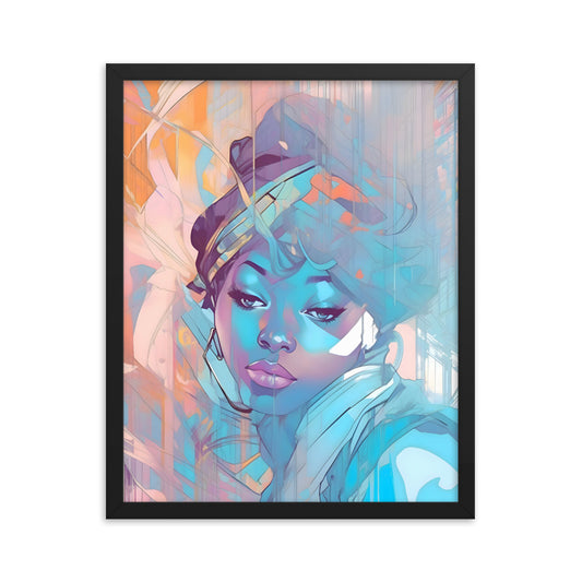 Sapphire Framed Art Print