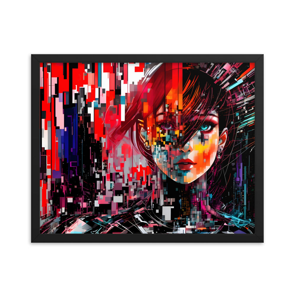 Fractured Beauty Framed Art Print