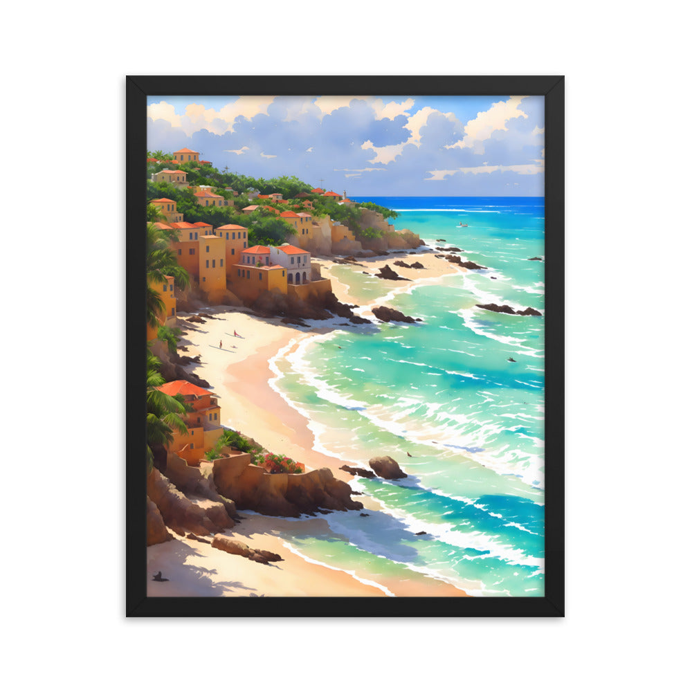 Havana Waves Framed Art Print