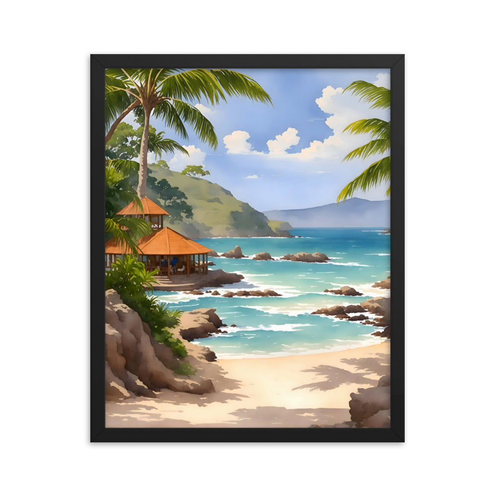 Waves of History Framed Art Print