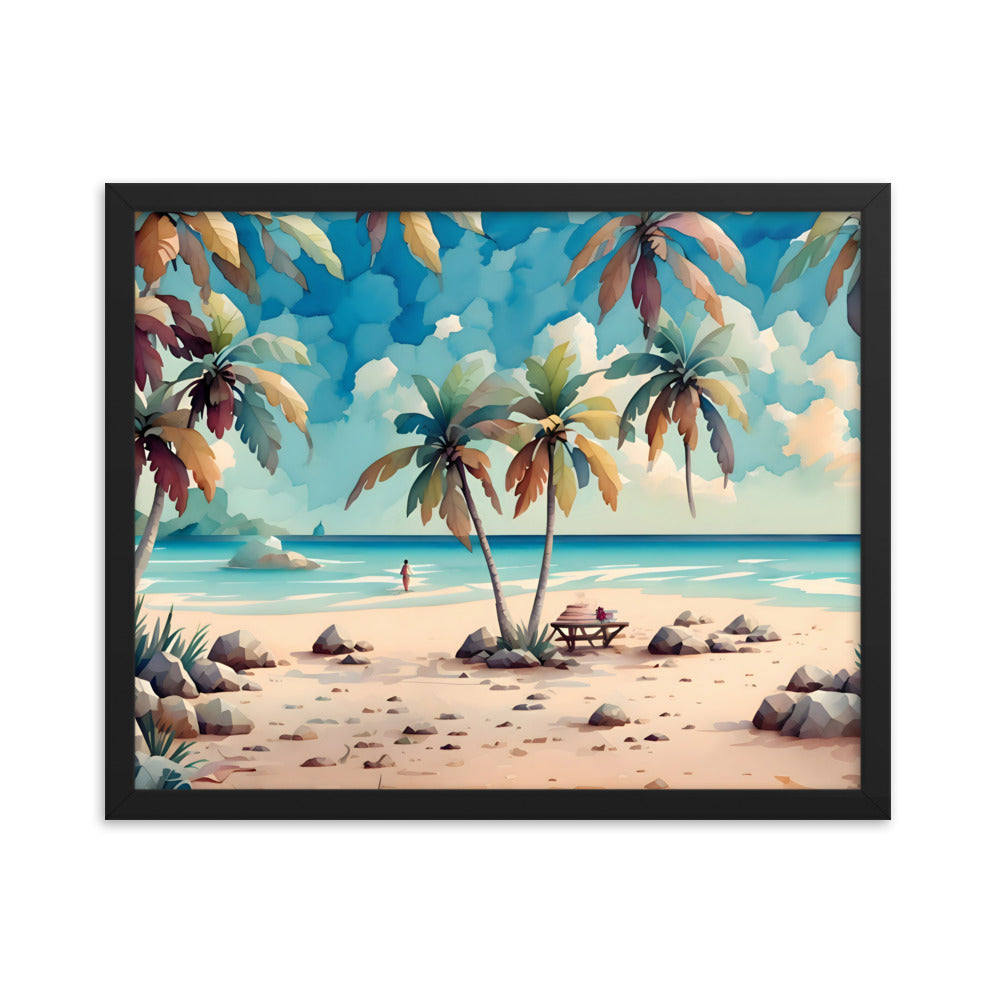 Sands of Jamaica Framed Art Print